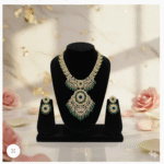 Emerald & Diamond Statement Necklace Set