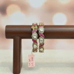 Exquisite Gold-Plated Kundan Style Bangle