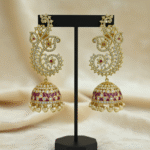 Opulent Ruby and Polki-Style Jhumkas