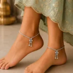 Celeste Charm Silver Anklet - Image 2