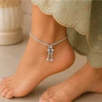 Celeste Charm Silver Anklet - Image 3