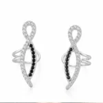 Infinity Noir Dual Crystal Ear Cuffs - Image 3