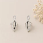Infinity Noir Dual Crystal Ear Cuffs