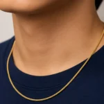 Imperial Gold Box Chain Necklace - Image 2