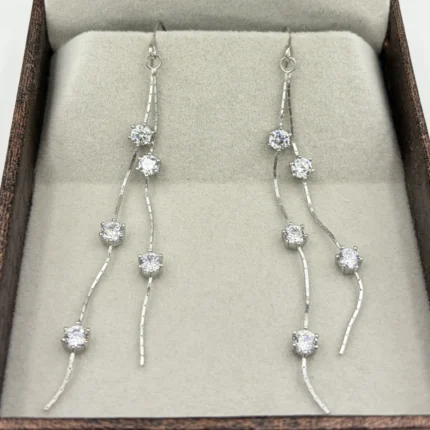 Zircon Drop Earrings