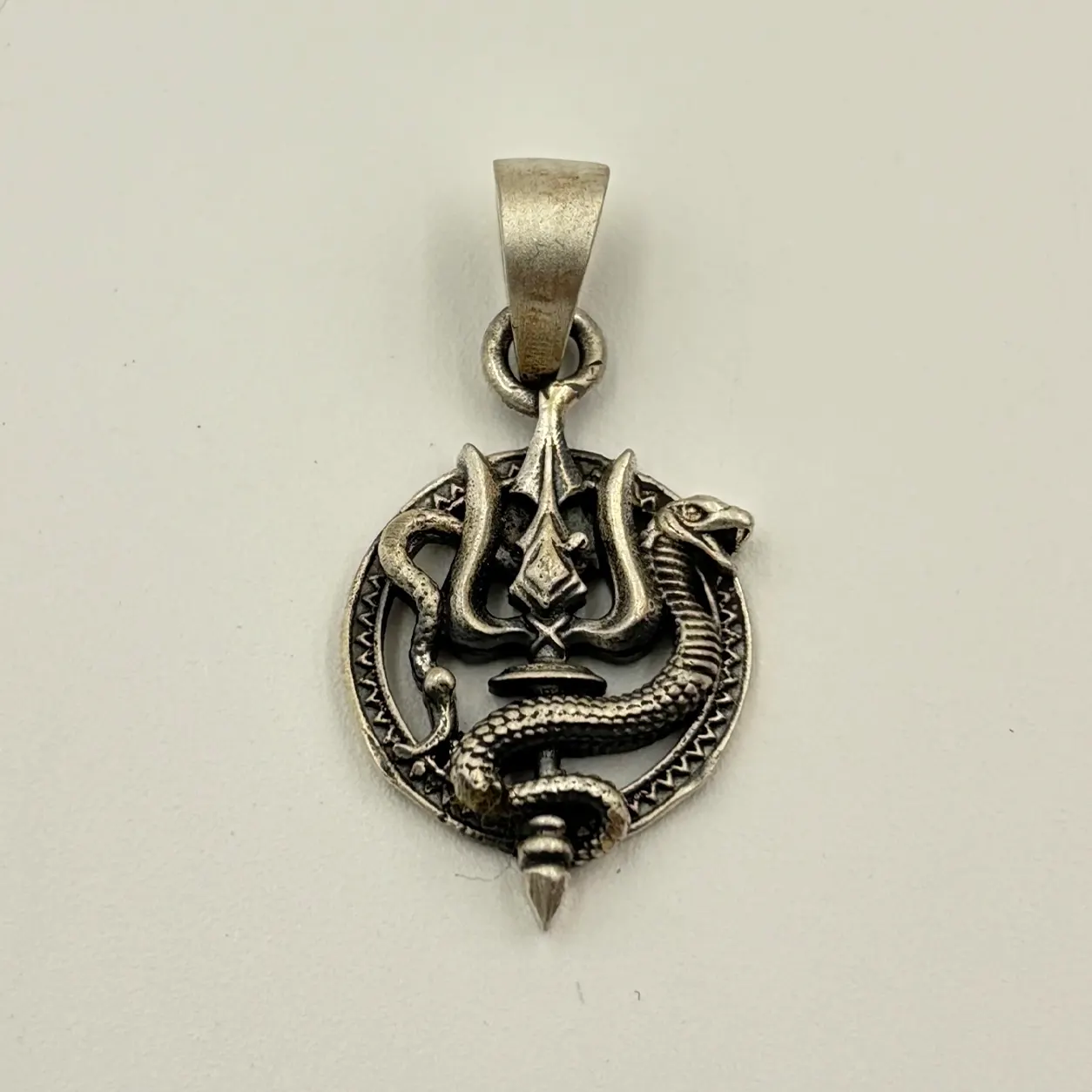 t11 copy Trishul & Serpent Pendant - Image 1