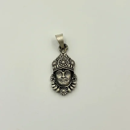 Silver Khatu Shyam Ji Pendant