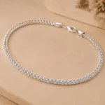 Titan Weave Silver Chain Necklace - Image 3