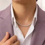 Titan Weave Silver Chain Necklace - Image 4